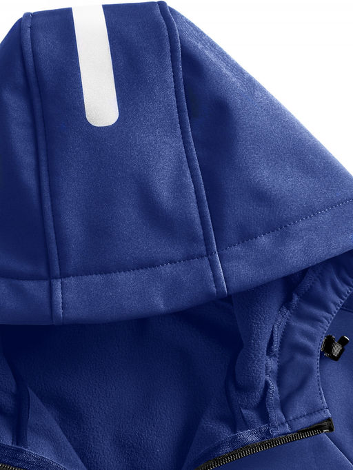 Ветровка спортивная мужская с капюшоном softshell темно-синего цвета 9563TS - Mtforce фото 29