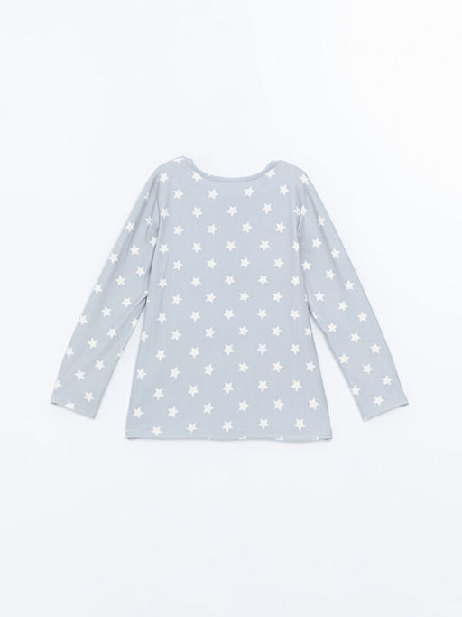 Bisiklet Yaka K?z ?ocuk Pijama ?st