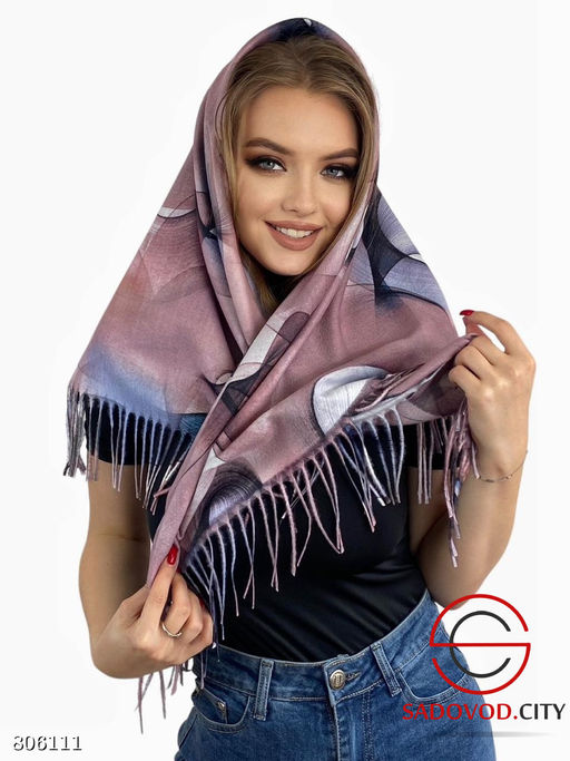 Платок теплый зимний двухсторонний - Bruno фото 12