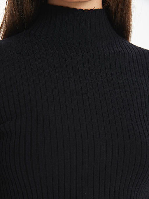 Yar?m Bal?k?? Yaka D?z Uzun Kollu Kad?n Triko Kazak - Waikiki фото 3