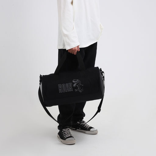 Сумка спортивная ROAR, 40×24×21, на молнии, длинный ремень, черная