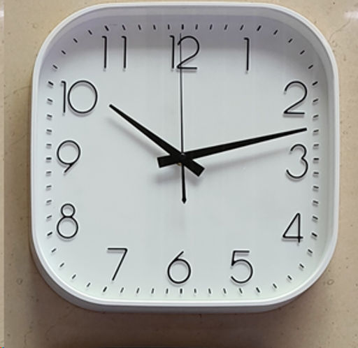 Часы настенные 30 см белые / Y8030T6-3 /уп 20/