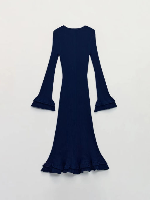 Трикотажное платье приталенного силуэта / Zarina  фото 2