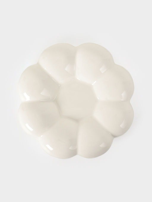 Чайная пара «Облако», 2 предмета: блюдце 14×3 см, чашка 220 мл, 12×8.5×7 см, керамика, белая