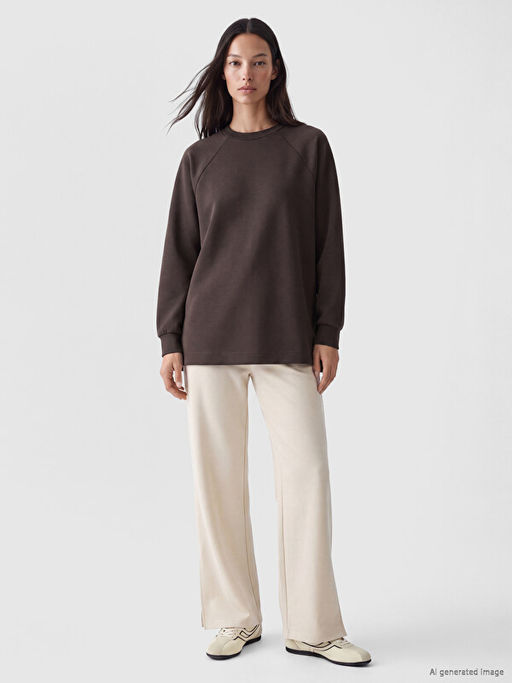 Soft Touch Oversize Kad?n Sweatshirt Tunik - Waikiki фото 2