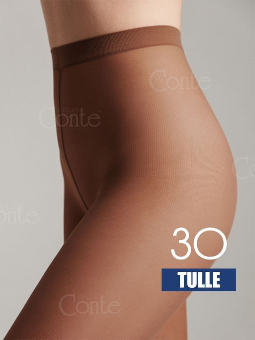 Колготки женские Conte Elegant Tulle полиамид с эластаном черные  фото 10