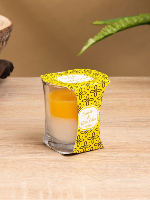 Свеча ароматическая Candle, 85 г, сияние, хлопок