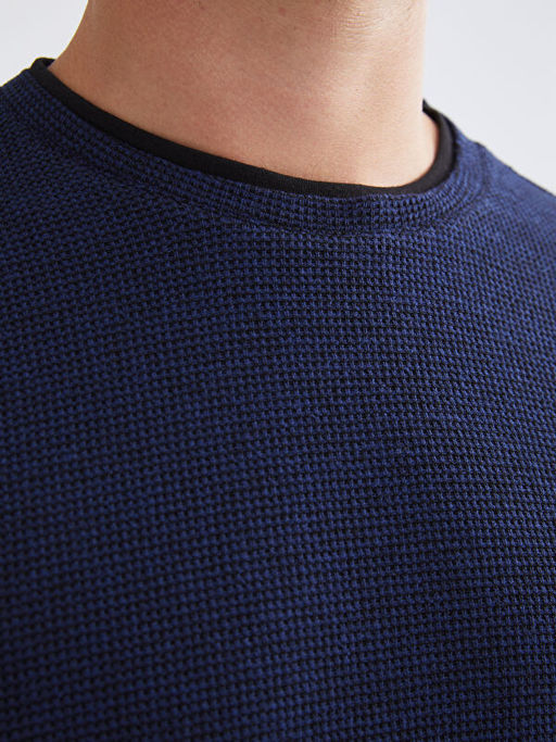 Bisiklet Yaka Erkek Sweatshirt
