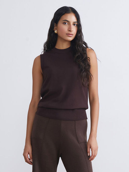 Bisiklet Yaka Kad?n Triko S?veter