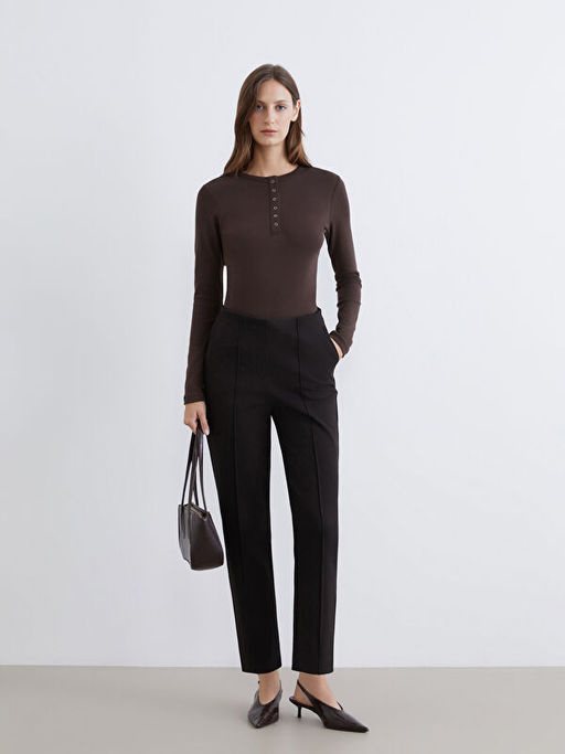 Beli Lastikli Kad?n Cigarette Pantolon