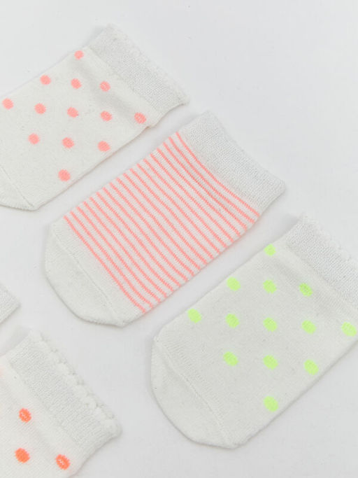 ?izgili K?z Bebek Patik ?orap 5li