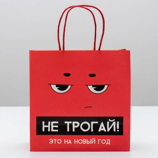 Пакет подарочный новогодний «Это на новый год», 22 х 22 х 11 см