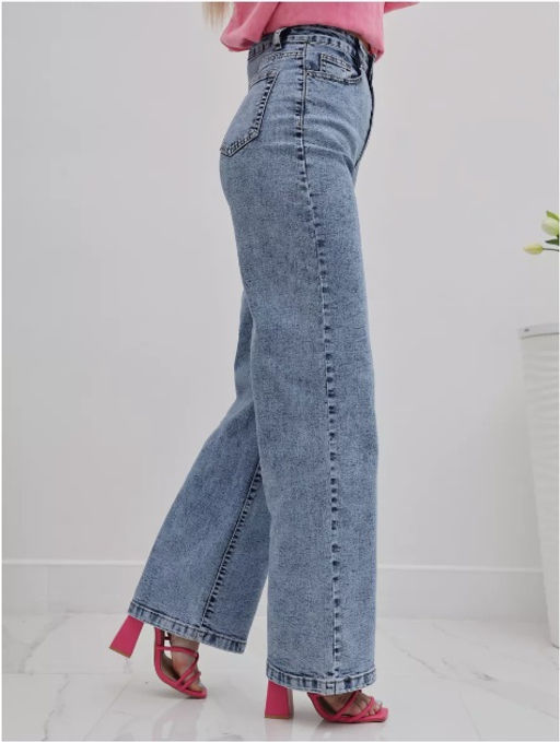 Джинсы трубы широкие палаццо