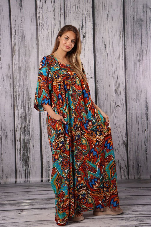 ПЛАТЬЕ ТЮЛЬПАН ЦВЕТНОЕ