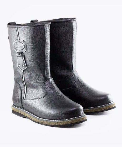 Сапоги мужские Сибирь, черные, войлочная подошва - Мирунт фото 12