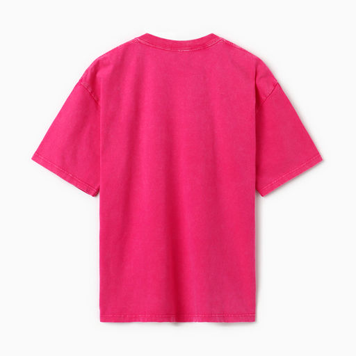 Футболка из вареного хлопка женская MIST Streetwear, розовая, размер M