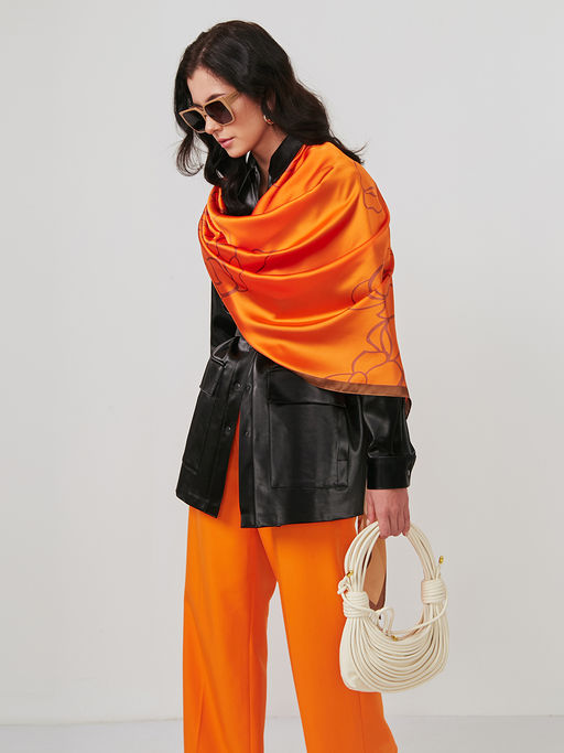 Большой, мягкий, тонкий и очень нежный двусторонний палантин - Tantino фото 4