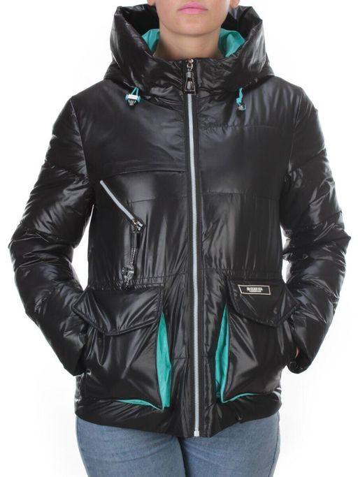 8265 BLACK Куртка демисезонная женская BAOFANI (100 гр. синтепон) - Fashion фото 2