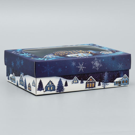 Цена за 3 шт. Коробка подарочная новогодняя складная Мечты сбудутся, 16.5 х 12.5 х 5 см - Дарите счастье фото 3