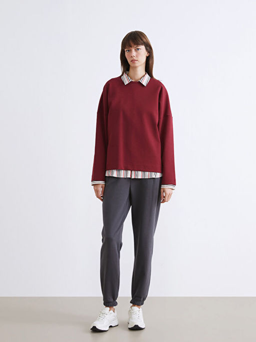 Bisiklet Yaka Kad?n Sweatshirt