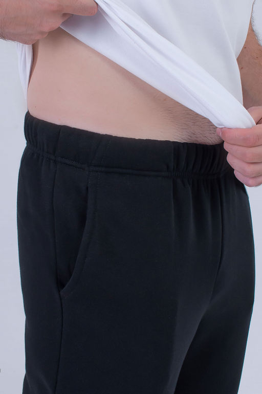 Арт. 62901 Брюки мужские с начесом 48-56 (5 шт) Цвет:черный - Идеал фото 3