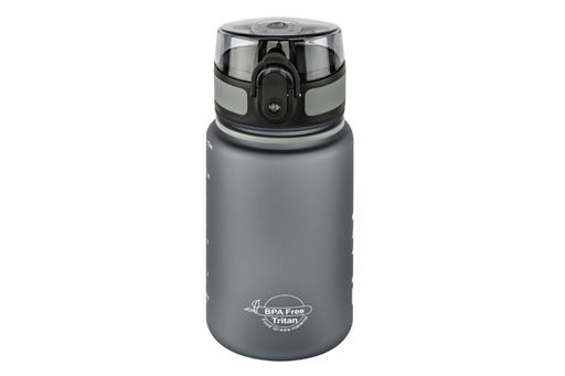 Бутылка для воды 350 мл 6,8*6,8*17 см "Style Matte" серая