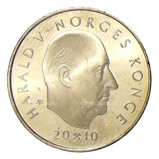 10 крон 2010 года Норвегия  200 лет со дня рождения Оле Булла