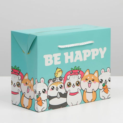 Пакет—коробка, подарочная упаковка, «Present», 23 х 18 х 11 см