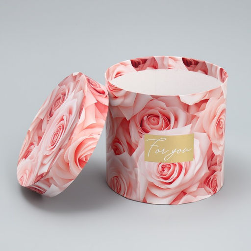 Набор коробок для цветов 4 в 1, упаковка подарочная, Нежные цветы, 14?14?13 см - 20?20?17.5 см