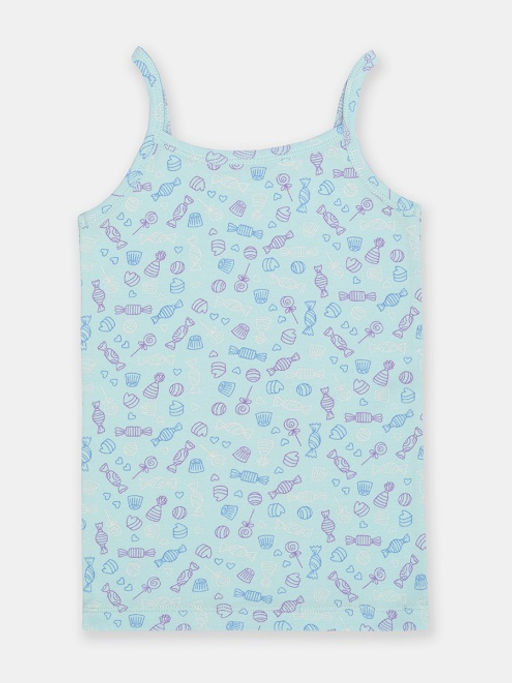 CRB wear/CWJG 20075-43 Майка для девочки,голубой/Ex.Cherubino  фото 2