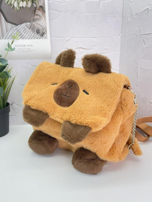 Плюшевый рюкзак "Capybara", 26*25 см