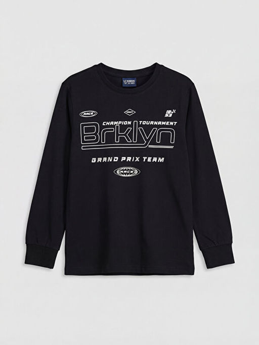 Bask?l? Erkek ?ocuk Pijama Tak?m