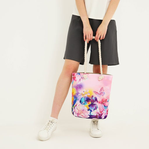 Сумка женская пляжная Цветы, 35?40 см - Nazamok фото 9