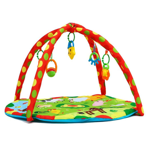 Развивающий коврик с дугами Домашние зверята, 85х85 см, Крошка Я  фото 8