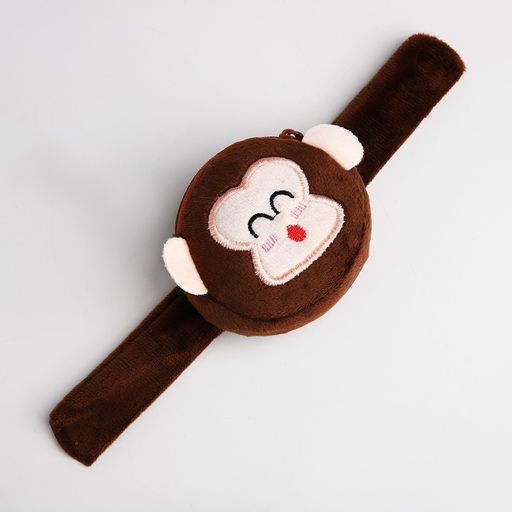 Кошелёк-браслет на молнии, коричневый