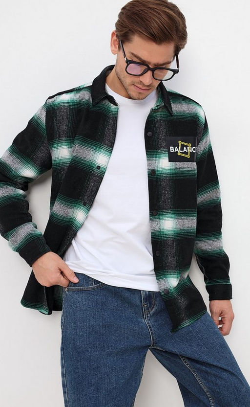 Рубашка фланель TP321-0480 green - Primm фото 3