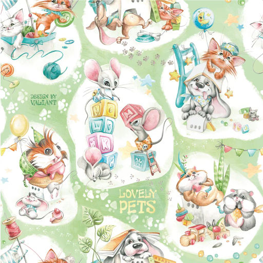 VAL LPG-S16S5 Набор органайзеров для белья, 2 шт., без крышки, 32*32*10 см, зел., ЛЮБИМЧИКИ, шт