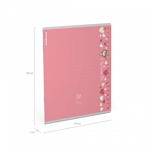 Цена за 10 шт. Тетрадь школьная ученическая ErichKrause Ruler Magic ассорти, 12 листов, клетка (в плёнке по 10 шт.)_MIX-PACK  фото 10