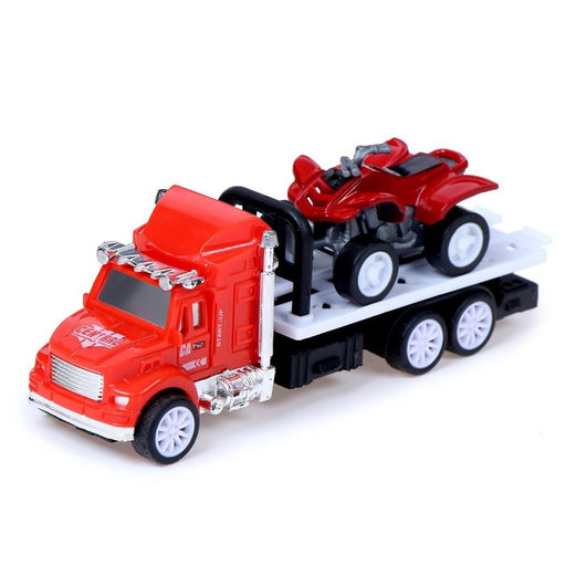 Грузовик инерционный Автовоз, с 2 квадроциклами, МИКС - Simaland фото 13