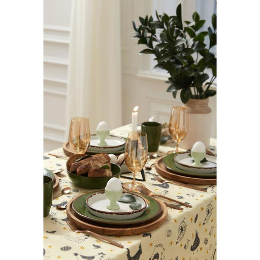 Скатерть пасхальная, Доляна Сhicken farm 220х144 см, 100% хлопок, 164 г/м2  фото 6