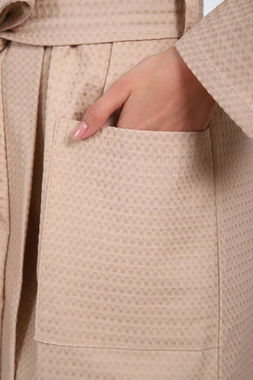 Халат вафельный женский