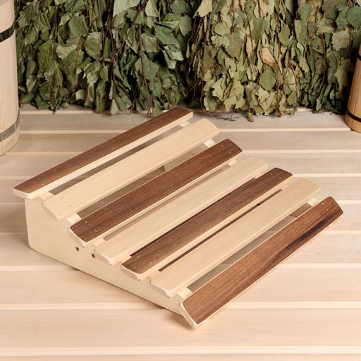 Подголовник анатомический для бани и сауны «Термо», 30×34×10 см, деревянный, «Добропаровъ»