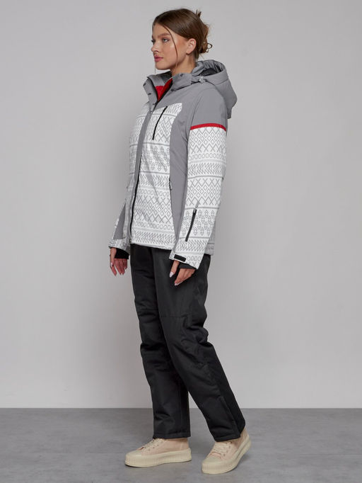 Горнолыжная куртка женская зимняя белого цвета 2272Bl - Chunmai фото 8