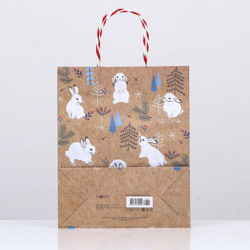 Пакет подарочный Заяц 26 х 32 х 12 см - Simaland фото 4
