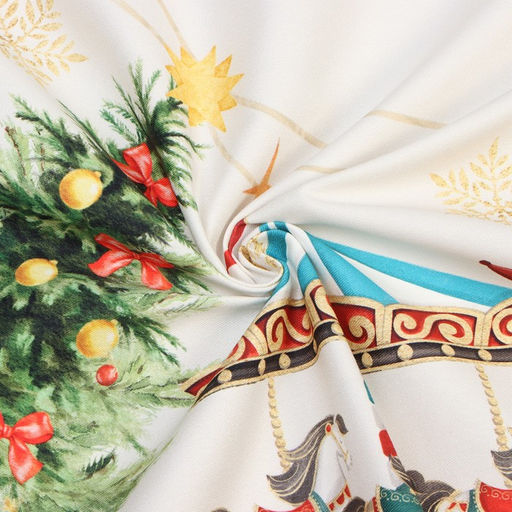 Скатерть новогодняя Этель Щелкунчик 150?220 см, с ВГМО, 100% хл, саржа 190 г/м?