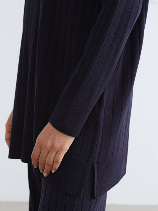 Bal?k?? Yaka Kad?n Triko Tunik