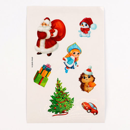 Блокнот - гравюра «С Новым годом!», 10 листов, лист наклеек