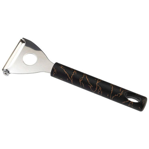 Овощечистка Mallony Marble из нержавеющей стали с ручкой из полипропилена 17.5*5.5 см арт.107867  фото 2