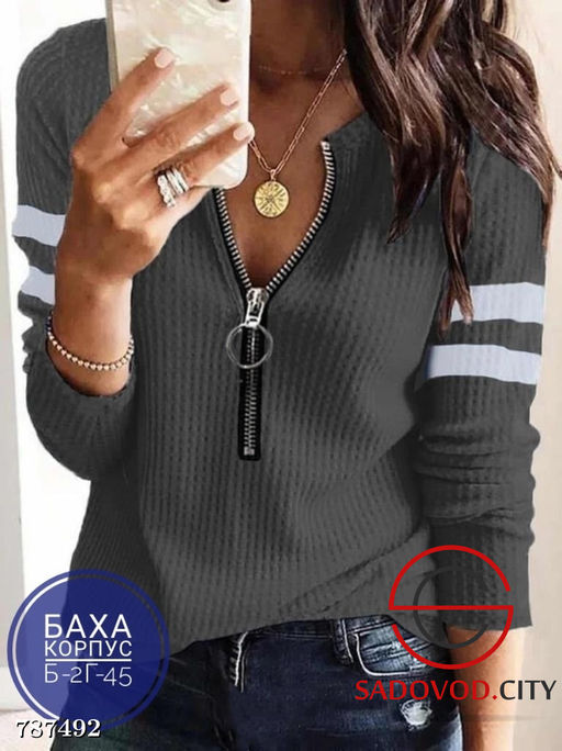Кофта на молнии женская - Bruno фото 2