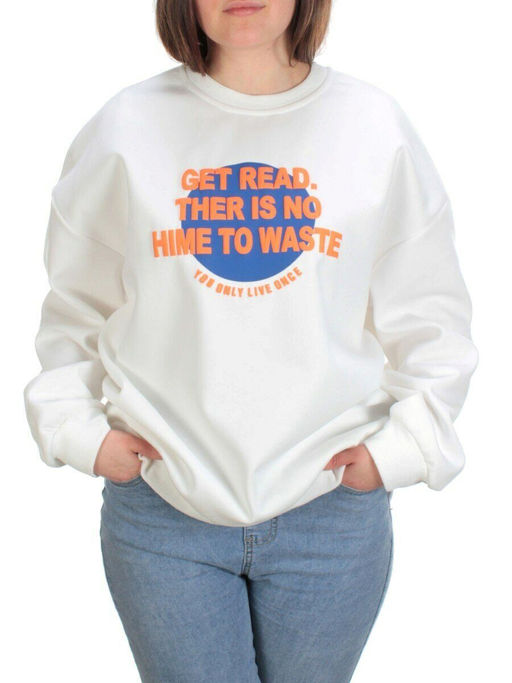 24 WHITE Свитшот женский